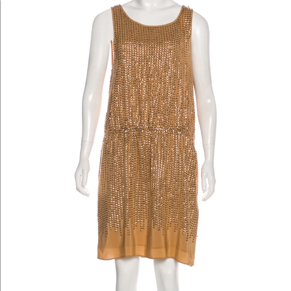 Calypso Silk Sequined Dress - Picture 1 of 16